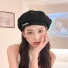 Boina de verano para mujer, estilo japonés, estilo británico, coreano, combina con todo, popular en Internet, estilo coreano, cara delgada, pequeña, sombrero de pintor de otoño.