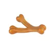 Suprimentos para Cães de Estimação Transfronteiriços: Brinquedos de Mastigar Duráveis de Madeira-Plástico para Cães Pequenos e Médios, Ossos Interativos para Limpeza dos Dentes