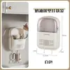Soporte para Palillos de Hogar Anti-moho a Prueba de Polvo Cesta para Palillos Estante de Almacenamiento para Palillos y Cucharas de Cocina Colgante de Pared Jaula para Palillos con Drenaje