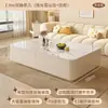 Soporte de TV de Piedra Sinterizada Sala de Estar Hogar Moderno Minimalista Apartamento Pequeño Gabinete de Almacenamiento de Pie Combinación de Mesa de Café y Mueble de TV