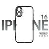 Funda para iPhone 16 Pro Max Adecuada con Película Protectora de Lente Integrada, Funda Protectora Anticaídas para iPhone 15 y 14, Antihuellas