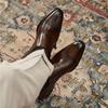 Zapatos de Talla Grande para Hombre Exportación Moda Italiana Zapatos Hechos a Mano Hebilla Zapatos de Vestir de Negocios para Hombre Zapatos Monk