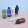 Frasco quadrado de 100ml com tampa comum, frasco azul para óleo essencial, frasco de 100ml para limpador facial, frasco com tampa de rosca para medicamento líquido, frasco de óleo essencial