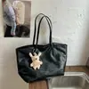 Bolsa feminina grande capacidade estilo coreano transfronteiriça 2026 nova bolsa tote moda vintage bolsa de ombro simples texturizada sob o braço