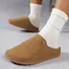 Pantuflas Cerradas de Talla Grande para Mujer, Nuevas Sandalias de Media Caña Estilo Birkenstock con Suela Gruesa Retro para Primavera y Verano, Tallas 36-43