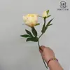 2 peonías artificiales, flores artificiales realistas de alta gama para decoración del hogar y arreglos florales de hotel