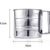 Taza Pequeña de Acero Inoxidable Manual Tipo Taza Colador de Harina de Mano Taza Tamizadora de Cacao Herramienta para Hornear Cocina