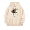 Moletom com capuz esportivo casual de cor sólida e estampado, fino e solto, para primavera e outono, versátil para casais, moletom com capuz grande de fleece em estoque