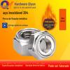Porca sextavada de aço inoxidável 304 com inserto metálico anti-solta GB6184 travante antiderrapante autoblocante DIN980M