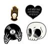 Desejo Aliexpress Mais Vendido Joias Atacado Europeu e Americano Crânio Cd Halloween Liga Gota de Óleo Broche Pin