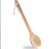 Cepillo de Masaje de Doble Cara Cerdas Bala Cepillo de Baño Corporal Mango de Madera Cepillo de Lufa Nanzhu Hemu Cepillo de Baño