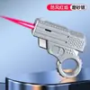 Encendedor nuevo y creativo, gadget para aliviar el estrés, encendedor a prueba de viento, llama bicolor, encendedor divertido, juguete de moda