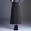 Saia midi de cintura alta e corte evasê para mulheres, nova coleção outono/inverno 2026, caimento justo, que valoriza a silhueta, cobre o quadril, saia casual em linha A