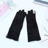 Guantes de encaje para mujer, protección solar de verano, para montar, conducir, pantalla táctil, antideslizantes, elásticos en cuatro direcciones, puntos finos, venta al por mayor