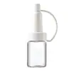 Frasco Transparente en Forma de Campana con Rosca de 13 mm y 20 mm, Botella de Vidrio de Alta Gama para Polvo Liofilizado Médico-Estético, Botella Dispensadora Original para Aceite Esencial Líquido