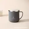 Caneca de Aço Inoxidável 304 para Café com Tampa para Homens e Mulheres, Copo de Bebida Doméstico com Aparência Sofisticada, Caneca Térmica de Escritório