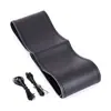 Cubierta de volante para coche cosida a mano para otoño e invierno, cubierta de manija cosida a mano, cubierta de manija universal para las cuatro estaciones, cubierta de cuero antideslizante [microfibra