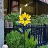 Moinho de Vento Rotativo de Ferro Alimentado por Energia Solar para Pátio, Varanda, Paisagismo de Jardim, Decoração de Ornamentos para Quintal Pequeno de Vila ao Ar Livre