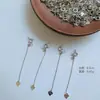 Plata de Ley S925 Cadena Extendida de Amor Pulsera de Cuentas DIY Cadena de Conexión para Collar Cadena de Cola con Ajuste de Tirón de Silicona