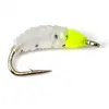 Xb025 Señuelo de Ninfa Tricolor, Anzuelo de Mosca Gusano de Carne Biónico, Señuelo de Pesca con Mosca, Señuelo de Imitación de Ninfa de Arroyo