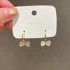 @Oferta Especial@Aretes Coreanos Elegantes de Celebridad de Internet de Alta Gama con Lazo de Nácar Verano Aretes Pequeños Aretes
