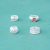 S925 Plata Esterlina Galvanizada Cuentas de Rueda Espaciador de Bendición Pequeñas Cuentas de Plata de Margarita DIY Pulsera de Cristal Cuerda de Mano Accesorios de Plata