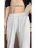 Pantalones Acampanados Cortos Estilo Americano para Hombre, Verano Delgados Transpirables de Seda de Hielo de Secado Rápido Pantalones de Aire Acondicionado, Pantalones Largos Deportivos Casuales de Pierna Recta