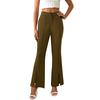 Pantalones de vestir de cintura alta ajustados con abertura frontal en el tobillo, de Amazon Weila Spring, para mujer, transfronterizos de Europa y Estados Unidos