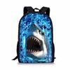 Tubarão Tubarão alunos da escola primária 44cm 17 polegadas bolsa de ombro infantil DIY impressão completa moda uma geração de cabelo