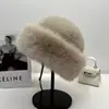 Sombrero mongol nuevo engrosado Otoño Invierno Cálido Piel sintética Sombrero de pescador moderno Estilo étnico Elegante Piel sintética de visón Sombrero versátil