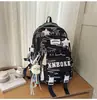 Mochilas de estilo coreano, modernas y estéticamente agradables para estudiantes de secundaria y preparatoria, con múltiples compartimentos, un diseño ligero y gran capacidad
