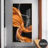 Pintura atmosférica de salão de baile em cetim, pintura vertical para corredor, pintura decorativa moderna minimalista abstrata, mural grande para escada