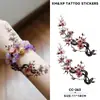 Pegatinas de Tatuaje Creativas Flor de Serpiente Coloridas Transfronterizas, Impermeables de Larga Duración, Maquillaje Corporal Elegante Tradicional para Brazos de Niñas