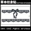 Calcomanías de Tatuajes Herbales, Jugo de Mariposa de Pecho de Alta Gama, Resistente al Agua y de Larga Duración, No Lavable, Colección de Flores No Reflectantes para Mujeres