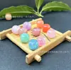 Cor de Gelo Macaron Jade Múltiplo Calcedônia Contas Redondas Turmalina Calcedônia Contas Soltas Venda por Atacado Pulseira Colar DIY