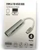 Estación de Acoplamiento USB/Tipo C de Comercio Exterior Transfronterizo Uno a Cuatro 4 Puertos USB Divisor para Teléfono Móvil y Computadora Expansor Multi-Puerto