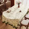 Toalha de mesa retrô americana, à prova d'água, à prova de óleo, lavável, resistente ao calor, capa de mesa de jantar oval, capa de mesa de PVC, pano protetor