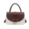 Bolso bandolera texturizado retro 2026 para mujer, estilo otoño e invierno, bolso cuadrado pequeño de lujo ligero, bolso tipo silla de montar versátil de nicho para mujer