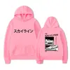 Sudadera con capucha casual de moda callejera con estampado de letras D de doble cara, estilo Anime Drift Ae86, para hombres y mujeres