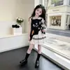 Vestido de Verano para Niña Estilo Nuevo de Celebridad de Internet Moda Muñeca Cuello Dibujos Animados Lindo Vestido de Princesa Falda Infantil