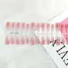 30 Peças de Unhas Vestíveis Codificadas Produtos Semi-Acabados Unhas Vestíveis Trapezoidais em Degradê Unhas de Fábrica Unhas Pré-Feitas Personalizadas Listradas