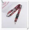 Porta gafete de identificación, cordón para teléfono móvil, correa para el cuello cultural, etiqueta tejida bordada de motocicleta, cordón con colgante de llavero de motocicleta