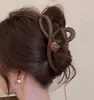 2025 Novo Acessório de Cabelo Presilha Tubarão de Alta Qualidade Contraste Vermelho e Azul Presilha Grande para Cabelo Coleção Grampo de Cabelo Grampo para Mulheres