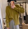 Suéter de Diseño Nuevo de Otoño e Invierno Camiseta Básica para Mujer, a la Moda y Elegante Entallado a la Cintura, Top de Punto Único y Chic