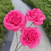 Flores de Rosa Artificiais para Decorações de Salão de Casamento, Decoração de Casa, Arranjos de Casamento e Materiais Florais para Decoração Suave
