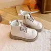 Botas Martin de color liso para niños, colección otoño 2026, estilo retro con cremallera lateral, botines para niños y niñas, modernos