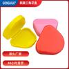 Caja para dentaduras postizas con triángulo biselado, portátil, invisible, para guardar aparatos dentales, productos de plástico de color.