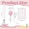Porta-credencial retráctil ovalado rosa con moño rosa, cordón para insignia de fábrica UV, porta-tarjeta de campus en stock