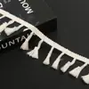Accesorios de Encaje para Escoba 4.5cm Material Hecho a Mano DIY Encaje para Mantel con Cinta de Poliéster y Algodón Borde de Lana Tnp004