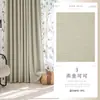 Shaoxing Keqiao Tela de Algodón y Lino con Textura de Cuadros Dorado Negro Aislante Térmico Grueso Protección Solar Cortinas Opacas Cortinas para B&B Hotel